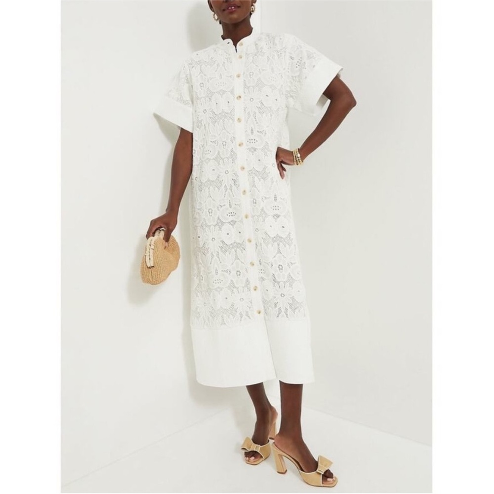 TUCKERNUCK White Eyelet Lace Prescott Dress - Picture 2 of 15